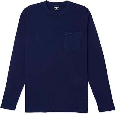 Hurley Felton Thermal Crew Long Sleeve Midnight Aqua MKT0009500