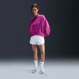 Nike Sportswear Phoenix Fleece Oversized Crewneck Sweatshirt Beyond Hot Fuchsia - DQ5733HO24