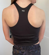 DSG Girls’ Shelf Bra Tank Top Pure Black DAG12109