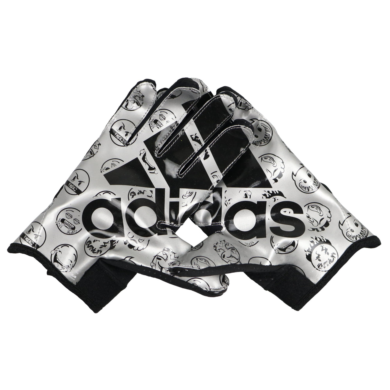Adidas Freak 5 Padded Football Receiver Gloves Black/Silver