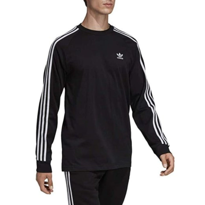 adidas Adicolor 3-Stripes Regular Long Sleeve Tee Black F2425W214