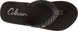 Cobian Women’s Braided Bounce Flip Flops Black BRB10-001