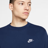Nike Sportswear Club Fleece Men’s Crew Midnight Navy/White BV2662