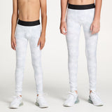 DSG Boys’ Compression Full Length Tights Pure White Perfect Camo DAB24503PRT