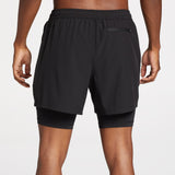 DSG Men’s 2-in-1 Agility Shorts Pure Black DAM13107