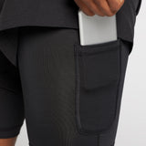 DSG Men’s 2-in-1 Agility Shorts Pure Black DAM13107