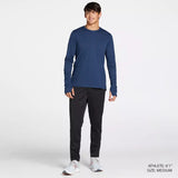 DSG Men’s Long Sleeve Run T-Shirt University Navy - DAM22200