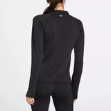 DSG Women's Run Grid 1/4 Zip Jacket Pure Black DAW24202