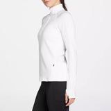 DSG Women's Run Grid 1/4 Zip Jacket Pure White DAW24202