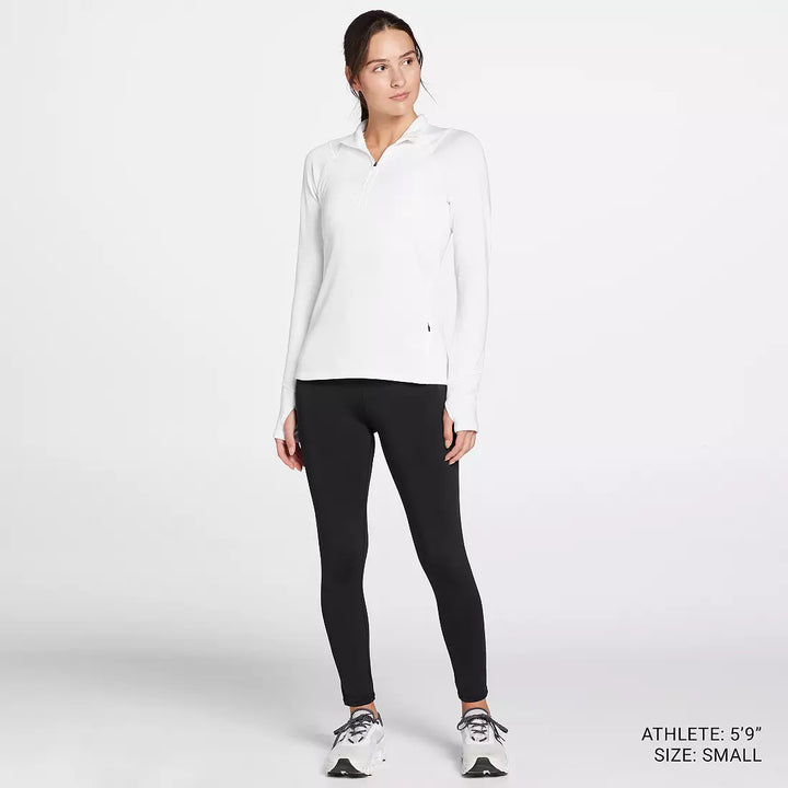 DSG Women's Run Grid 1/4 Zip Jacket Pure White DAW24202