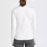 DSG Women's Cold Weather Compression Mock Neck Shirt Pure White - DAW24600