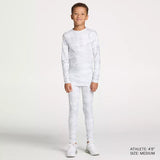DSG Youth Compression Long Sleeve Shirt Pure White Perfect Camo - DAY13502