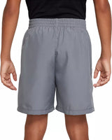Nike Kids' Dri-FIT Multi Woven Shorts Grey/White DX5382