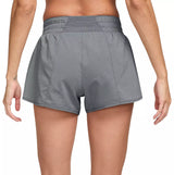 Nike One Women's Dri-FIT Mid-Rise 3" Brief-Lined Shorts Dark Smoke Grey DX6010SU25