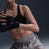 Nike One Women's Dri-FIT Mid-Rise 3" Brief-Lined Shorts Dark Smoke Grey DX6010SU25