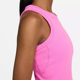 Nike Women's One Fitted Dri-FIT Cropped Tank Top Playful Pink FN2806FA24