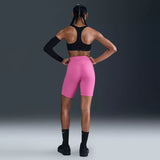 Nike One High-Waisted 8" Biker Shorts With Pockets Women Playful Pink FZ6758SU25