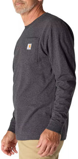 Carhartt Men's Workwear Long Sleeve Shirt Carbon Heather K126-CRH