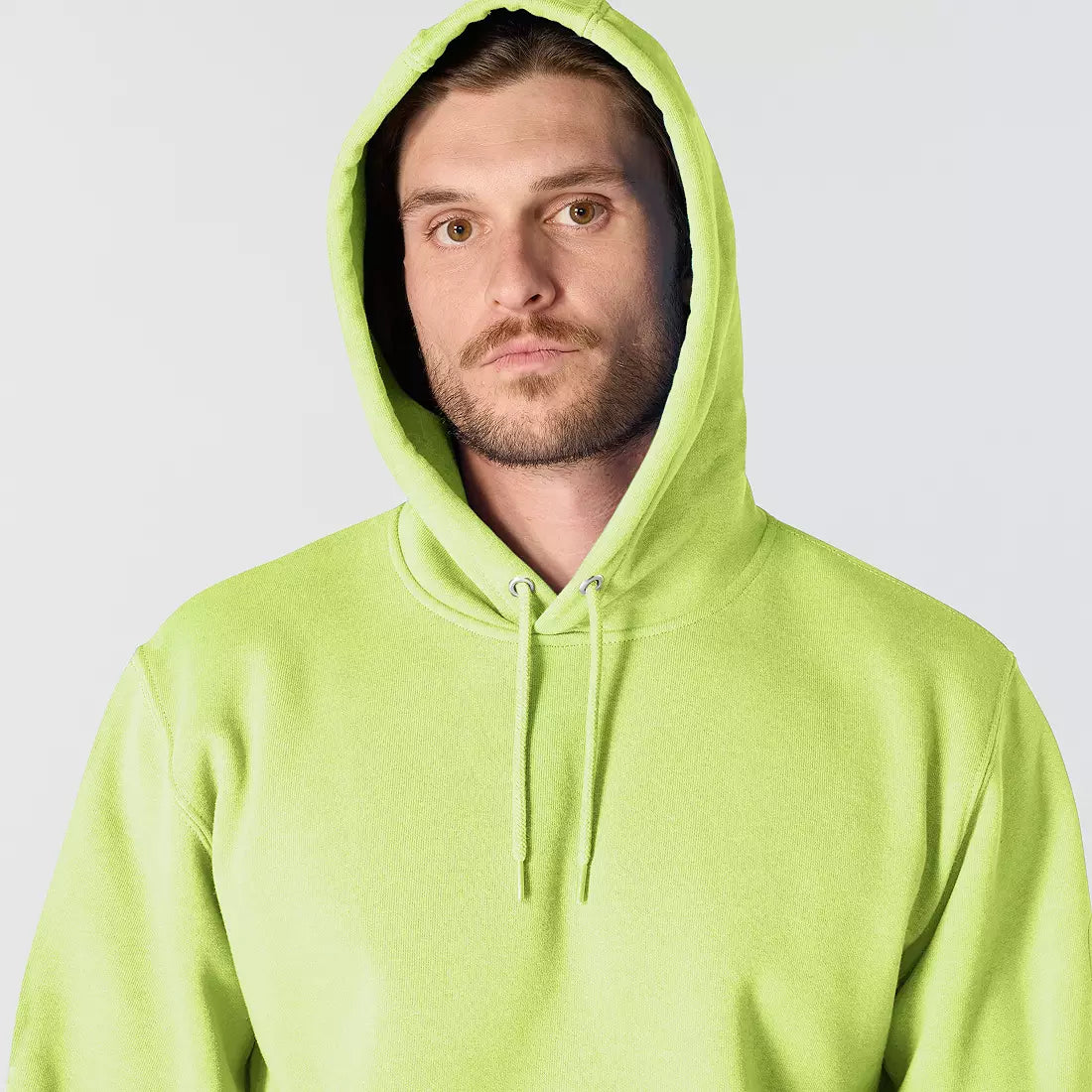 Carhartt Men's Midweight Logo Sleeve Hoodie Brite Lime K288