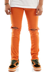 KNB3119 Orange | KDNK Skinny Stretch Jeans Men