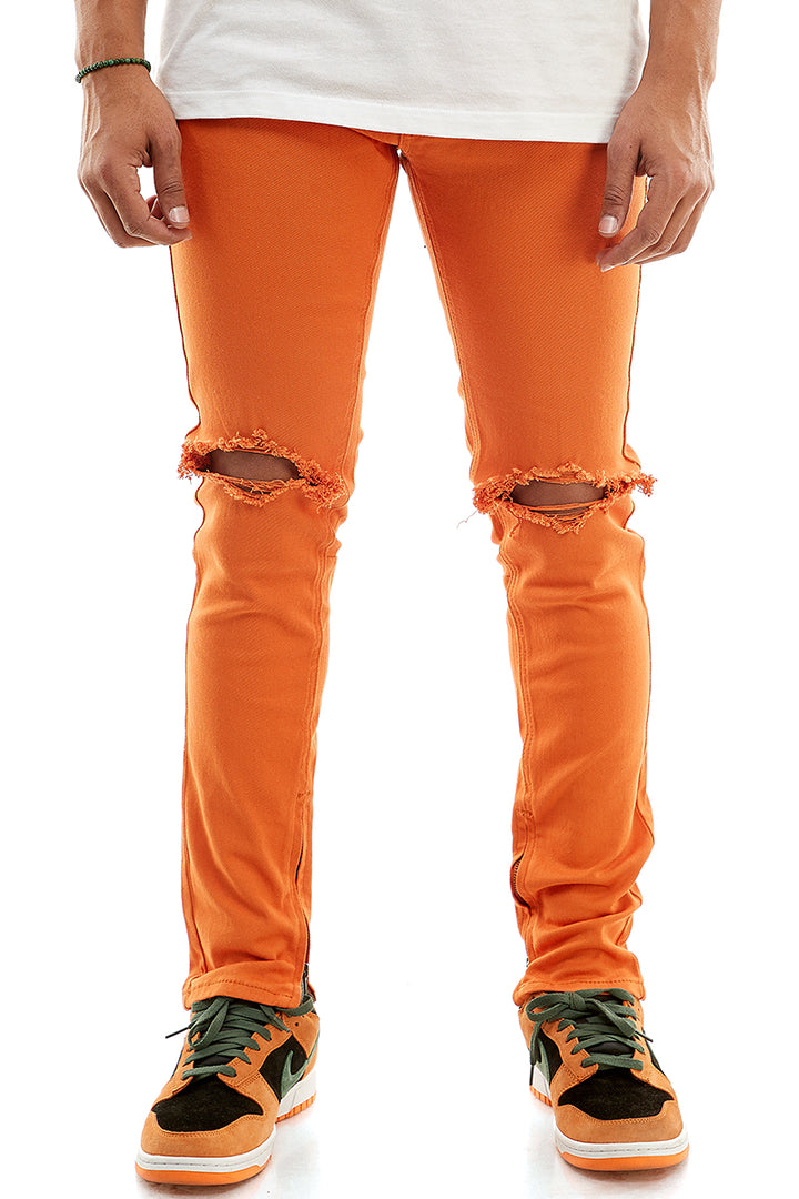 KNB3119 Orange | KDNK Skinny Stretch Jeans Men