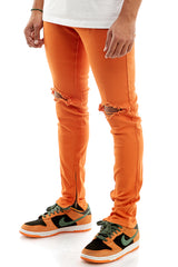 KNB3119 Orange | KDNK Skinny Stretch Jeans Men