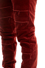 KNB3334 Burgundy | KDNK Skinny Stretch Jeans Men