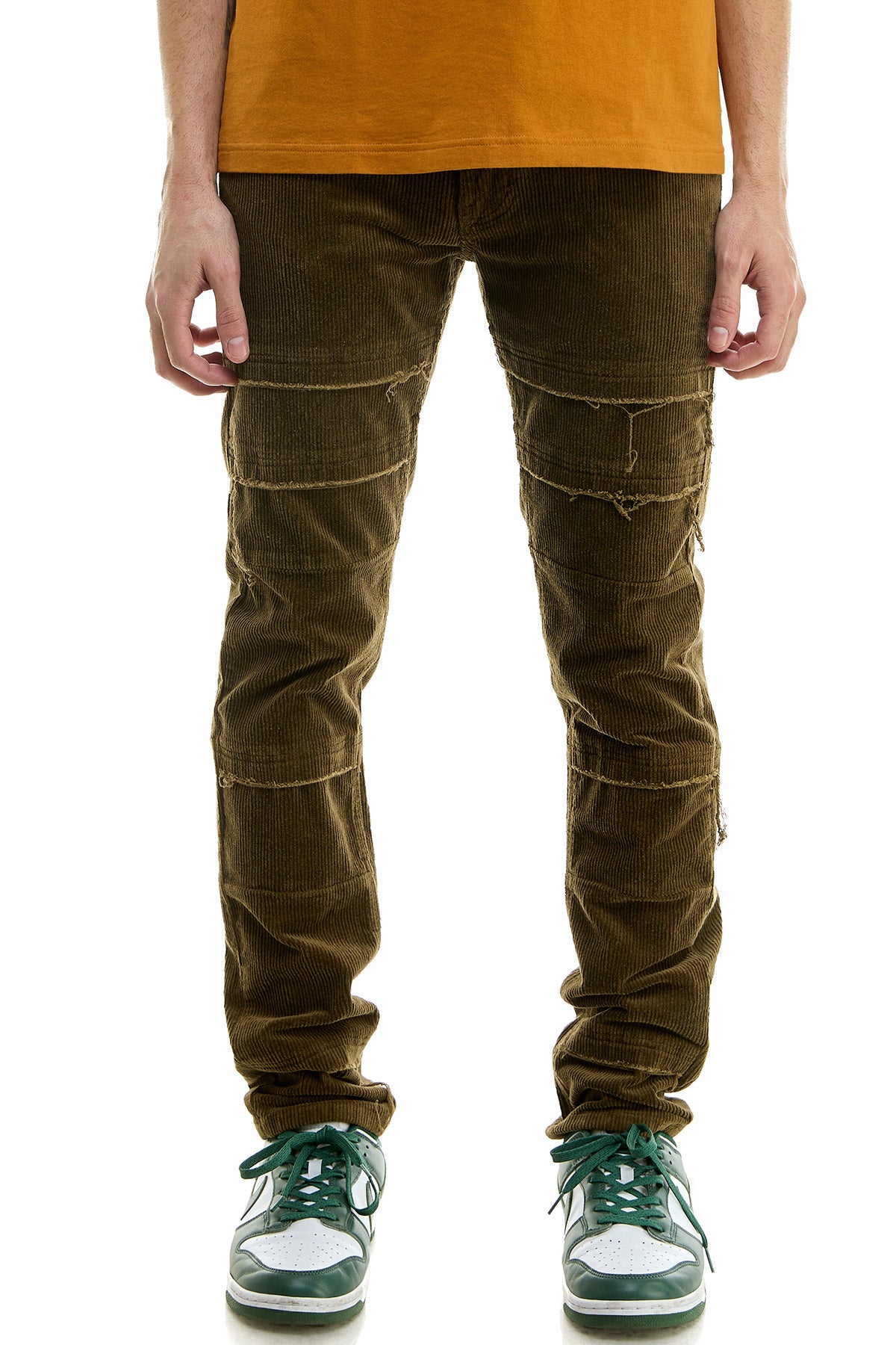 KNB3334 Olive | KDNK Skinny Stretch Jeans Men