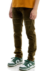 KNB3334 Olive | KDNK Skinny Stretch Jeans Men