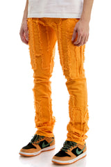 KNB3338 Orange | KDNK Skinny Stretch Jeans Men