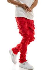 KNB3363 Red | KDNK Skinny Stretch Jeans Men