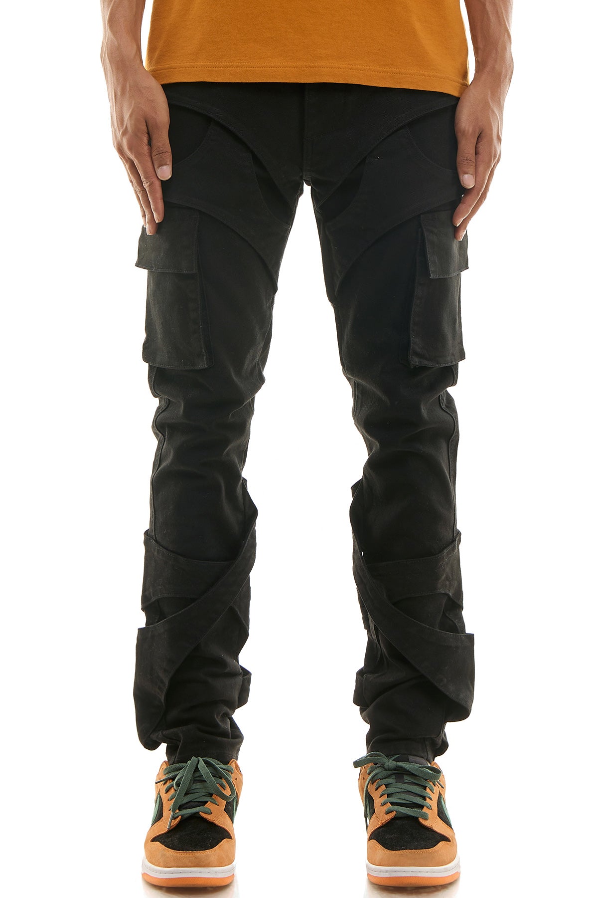 KNB3384 Black | KDNK Skinny Stretch Jeans Men