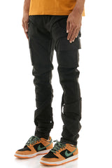 KNB3384 Black | KDNK Skinny Stretch Jeans Men