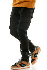 KNB3384 Black | KDNK Skinny Stretch Jeans Men