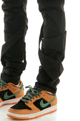 KNB3384 Black | KDNK Skinny Stretch Jeans Men