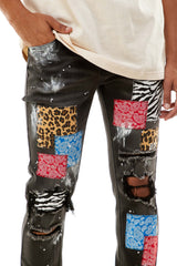 KND4387 Black | KDNK Skinny Stretch Jeans Men