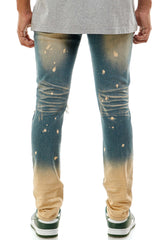 KND4431 T.Blue | KDNK Tinted Blue Skinny Stretch Jeans Men