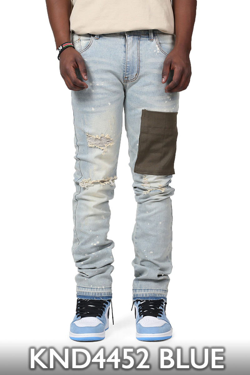KND4452 Blue | KDNK Skinny Stretch Jeans Men