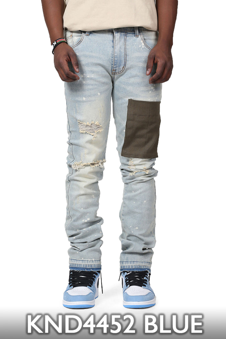 KND4452 Blue | KDNK Skinny Stretch Jeans Men