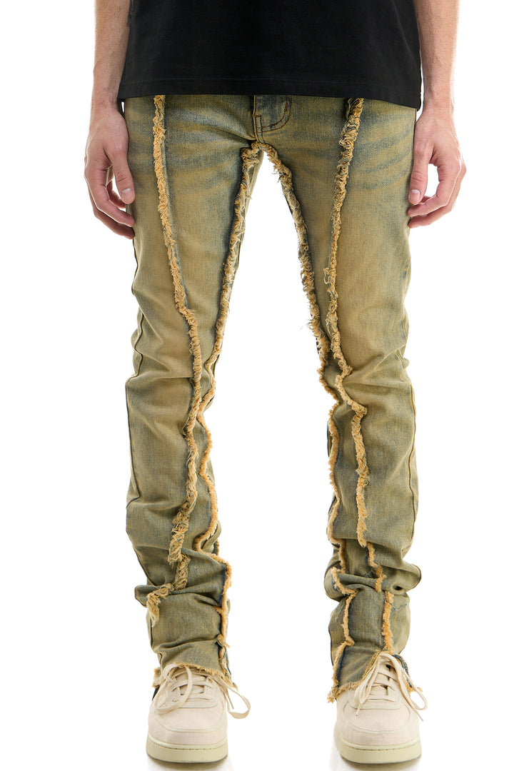 KND4612 T.Blue | KDNK Tinted Blue Skinny Stretch Jeans Men