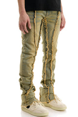 KND4612 T.Blue | KDNK Tinted Blue Skinny Stretch Jeans Men