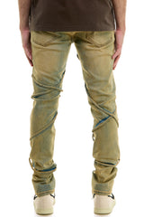 KND4618 T.Blue | KDNK Tinted Blue Skinny Stretch Jeans Men