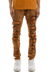 KND4651 Orange | KDNK Skinny Stretch Jeans Men