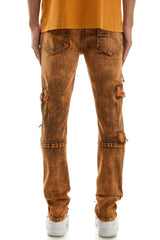 KND4651 Orange | KDNK Skinny Stretch Jeans Men