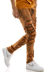KND4651 Orange | KDNK Skinny Stretch Jeans Men