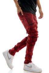 KND4651 Red | KDNK Skinny Stretch Jeans Men