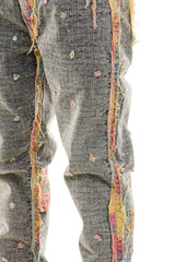 KND4668 Grey | KDNK Ankle Zip Skinny Stretch Jeans Men