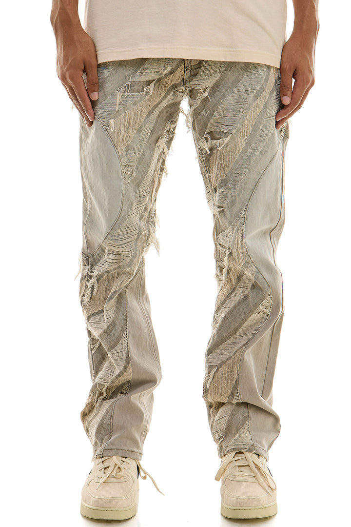 KND4750 Grey | KDNK Ankle Zip Skinny Stretch Jeans Men