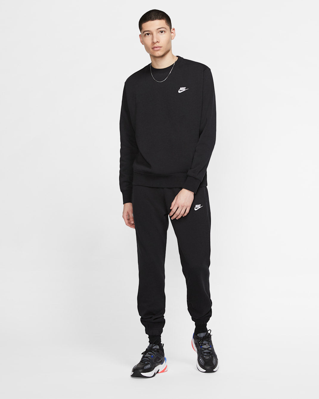 Nike Sportswear Club Fleece Men’s Crew Black/White BV2662