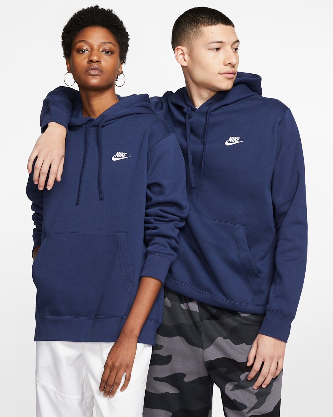 Nike Sportswear Club Fleece Pullover Hoodie Midnight Navy/Midnight Navy/White BV2654-410